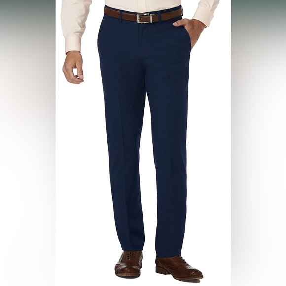 Haggar | Pants | Jm Haggar Mens Slim Fit Flat Front Super Flex ...